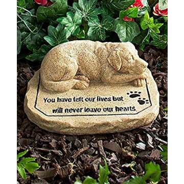 CT DISCOUNT STORE Pet Memorial Stone - Cherished Dog Remembrance