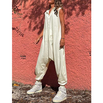 Tanming Casual Hooded Jumpsuit for Women