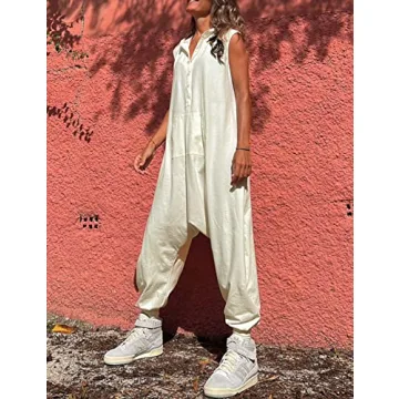 Tanming Casual Hooded Jumpsuit for Women