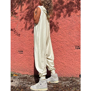 Tanming Casual Hooded Jumpsuit for Women