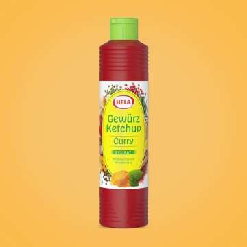 Delicious German Hela Curry Gewurz Delicate Ketchup - Mild (800 ml) | perfect with meat, sausages, fish, fries, pasta and rice