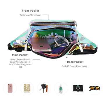 Holographic Fanny Pack - Water Resistant & Stylish