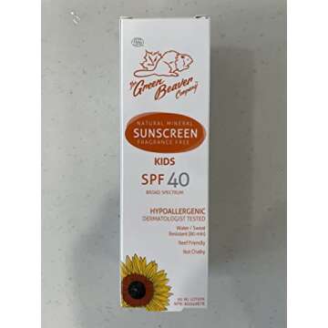 GREEN BEAVER SPF 40 Kids Lotion - Natural Sunblock for Kids