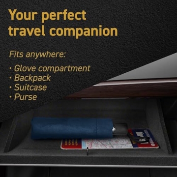 Compact Windproof Travel Umbrella with Auto Open/Close