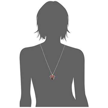 Disney Minnie Mouse Shaker Pendant Necklace - Silver Plated Charm