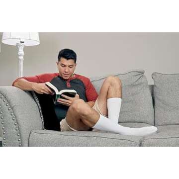 Compression Socks for Men and Women, 20-30 mmHG, Graduated Compression for Flight, Travel, Sports, Pregnancy, Running