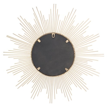 Stonebriar Antique Gold Starburst Wall Mirror for Stylish Decor