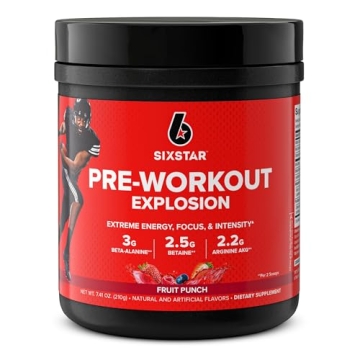 Six Star Pre Workout Explosion Energy Drink Mix for All Fitness Enthusiasts
