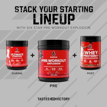 Six Star Pre Workout Explosion Energy Drink Mix for All Fitness Enthusiasts