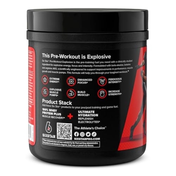 Six Star Pre Workout Explosion Energy Drink Mix for All Fitness Enthusiasts