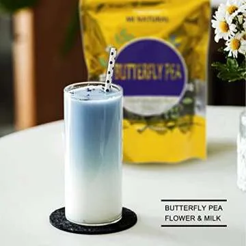 Butterfly Pea Flower Tea 200g (7 Oz.), Natural Butterfly Pea Tea Pure and Premium Dried Flower Blue Tea & Purple Tea, Rich in Antioxidan