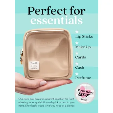 Stylish Embla Clear Cosmetic Bag for Travel and Organization