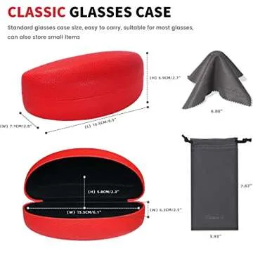 Molshine Elegant Hard Shell Sunglasses Case for Eyewear