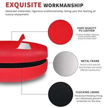 Molshine Elegant Hard Shell Sunglasses Case for Eyewear