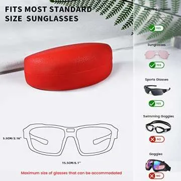 Molshine Elegant Hard Shell Sunglasses Case for Eyewear