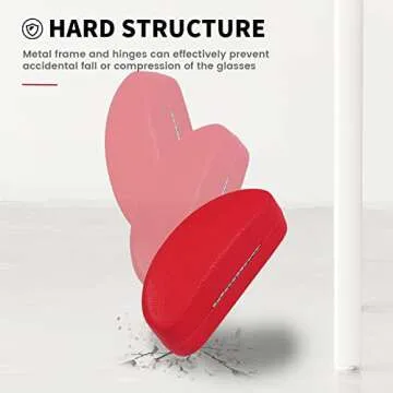 Molshine Elegant Hard Shell Sunglasses Case for Eyewear