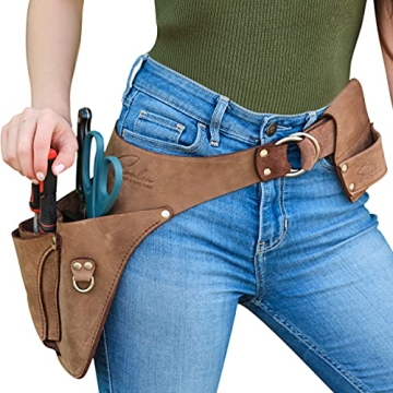 Perfectly Crafted Leather Garden Tool Belt for Women - The Ultimate Gardening Companion