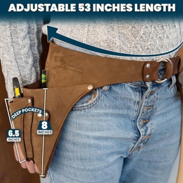 Stylish Leather Garden Tool Belt for Women - Gift-Ready