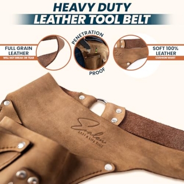 Stylish Leather Garden Tool Belt for Women - Gift-Ready