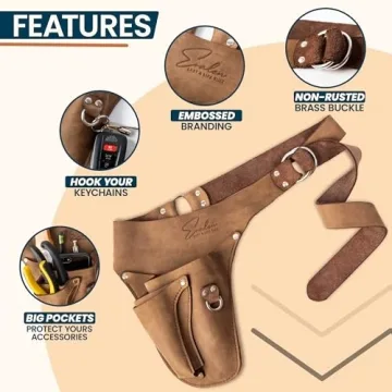 Stylish Leather Garden Tool Belt for Women - Gift-Ready