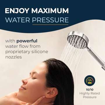 HammerHead Showers All Metal Low Flow Handheld Shower Head