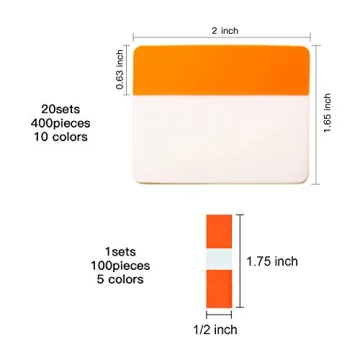 500 Writable Repositionable Sticky Index Tabs for Efficient Organization
