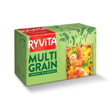 Ryvita Multi-Grain Crispbread - Crunchy, Healthy Snack Option 250g