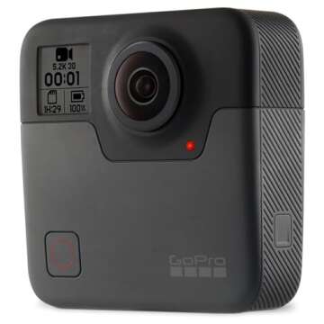GoPro Camera Fusion - 360 Waterproof Digital VR Camera with Spherical 5.2K HD Video 18MP Photos