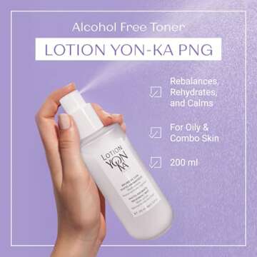 Yon-Ka Lotion PNG Hydrating Face Toner (Oily & Normal Skin) Daily Purifying Face Mist, Refreshing Natural Skin Toner with Essential Oils, Alcohol-Free and Paraben-Free (6.7 oz)