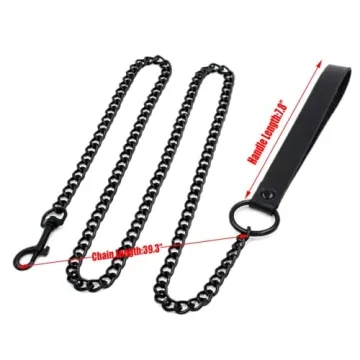 Tosmifairy Vintage Heart Choker Collar and Leash Set