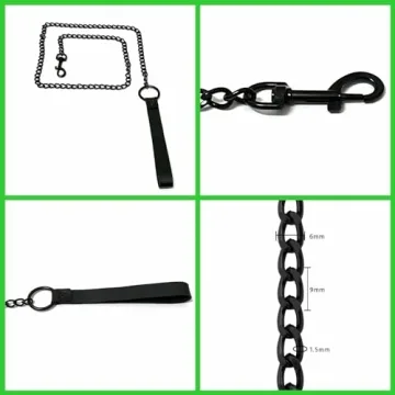 Tosmifairy Vintage Heart Choker Collar and Leash Set