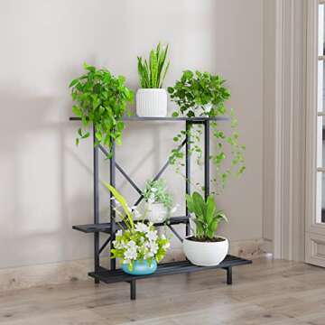Zhongma 3 Tier Plant Stand with Space saving