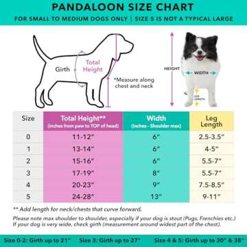 Pandaloon Dog Halloween Costume - As Seen on Shark Tank - Patented - Funny Costume with Arms for Small and Medium Dogs and Cats (Panda, Size 1(13-14 in Height at TOP of Head,Girth<16 in))