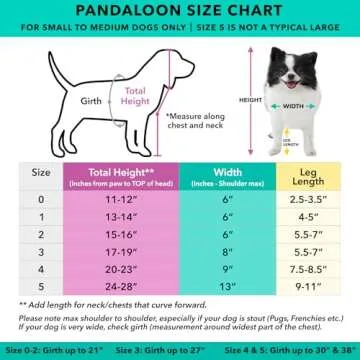 Pandaloon Dog Halloween Costume - As Seen on Shark Tank - Patented - Funny Costume with Arms for Small and Medium Dogs and Cats (Panda, Size 1(13-14 in Height at TOP of Head,Girth<16 in))