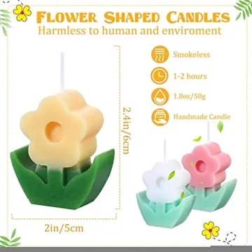 Valentine Flower Scented Soy Wax Candles Home Decor Gift