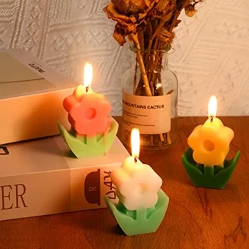 Valentine Flower Scented Soy Wax Candles Home Decor Gift