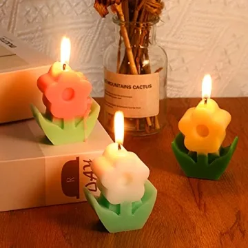Valentine Flower Scented Soy Wax Candles Home Decor Gift