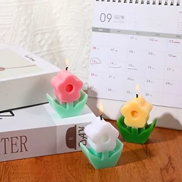 Valentine Flower Scented Soy Wax Candles Home Decor Gift