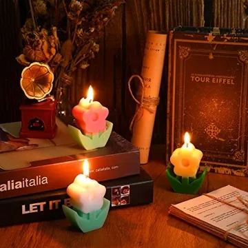 Valentine Flower Scented Soy Wax Candles Home Decor Gift