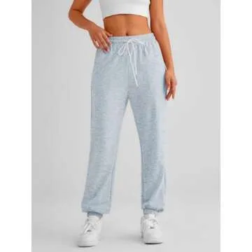 AUTOMET Women's Stylish Cinch Bottom Joggers