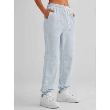 AUTOMET Women's Stylish Cinch Bottom Joggers