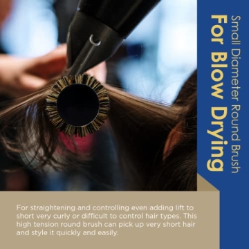 Spornette Mini Rounder Hair Brush - Perfect for Short Hair