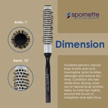 Spornette Mini Rounder Hair Brush - Perfect for Short Hair