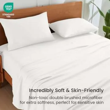 GOKOTTA King Size Sheets Set - Ultra Soft & Non Slip