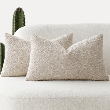 Foindtower Textured Boucle Pillow Covers - Cozy and Chic