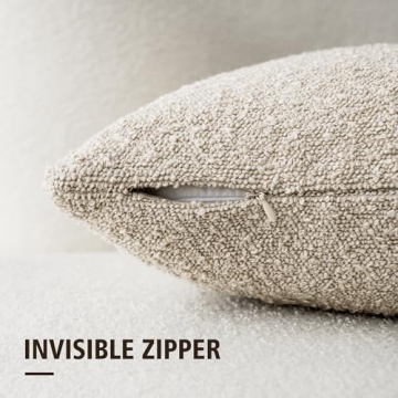 Foindtower Textured Boucle Pillow Covers - Cozy and Chic