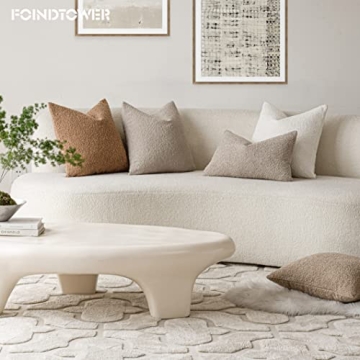 Foindtower Textured Boucle Pillow Covers - Cozy and Chic