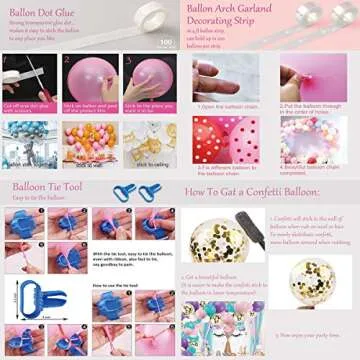 Girls Birthday Party Supplies Decorations, Backdrop With Balloons Kit For Amazing Surprise Party Background Including 80Pcs Balloons, 4Pcs Aluminum Foil Balloons for Girls Birthday