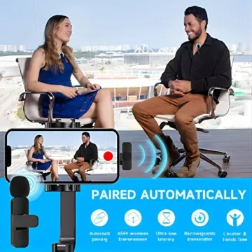 PQRQP Dual Wireless Lavalier Microphone for iPhone