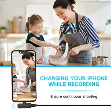 PQRQP Dual Wireless Lavalier Microphone for iPhone